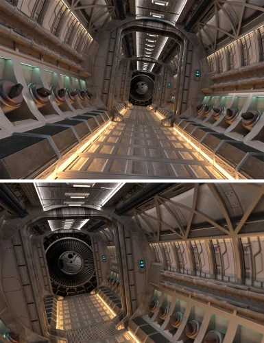 Alien Ship Hallway › daz studio