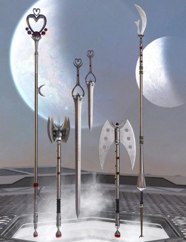 Celestial Moon Weapons Collection › daz studio