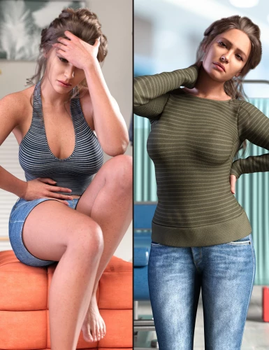 Z Hurt and In Pain Pose Mega Set for Genesis 9 and 8 Female › daz