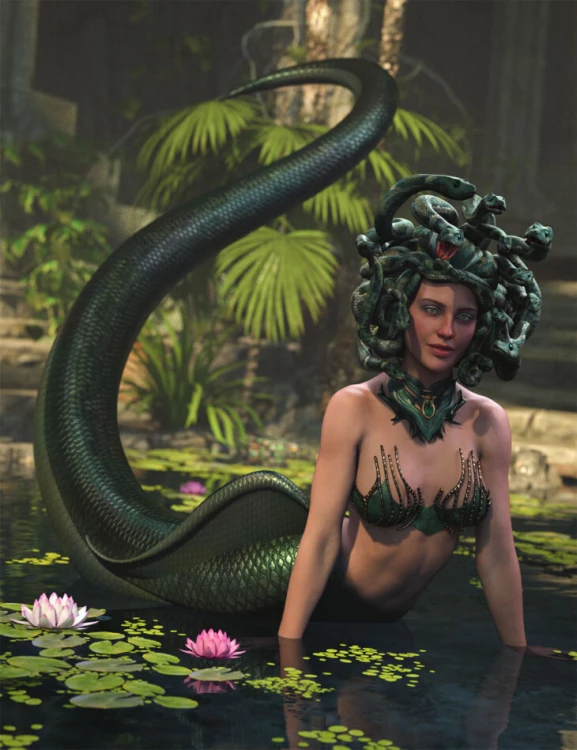 dForce Gorgon Set Texture Expansion › daz studio