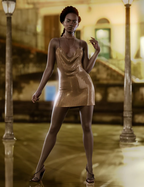 dForce CB Lala Clothing Set for Genesis 9 › daz studio