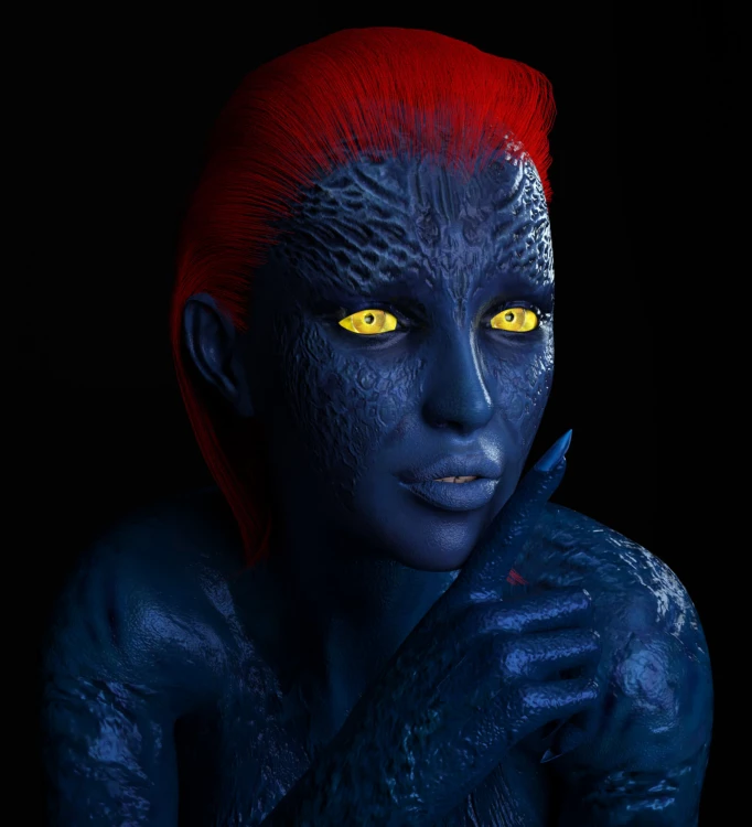 Shadow Guard Mistique Mistique for G8F › daz studio