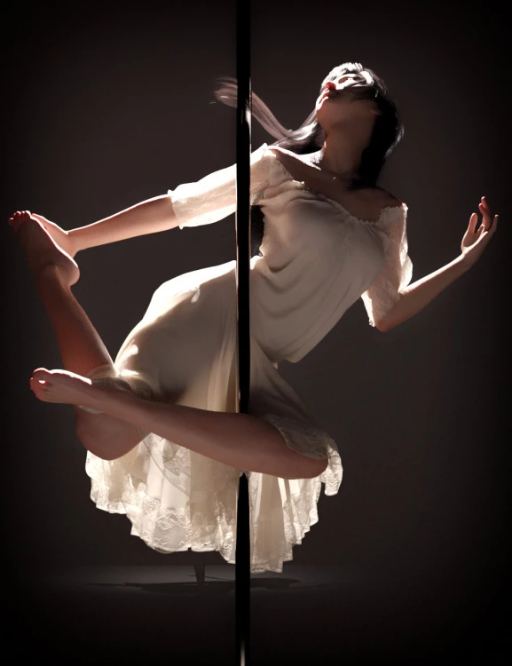 KuJ Pole Dance Poses for Genesis 9 and 8 Female › daz studio