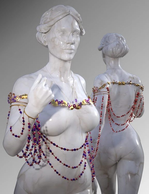 dForce Body Chains for Genesis 9 › daz studio