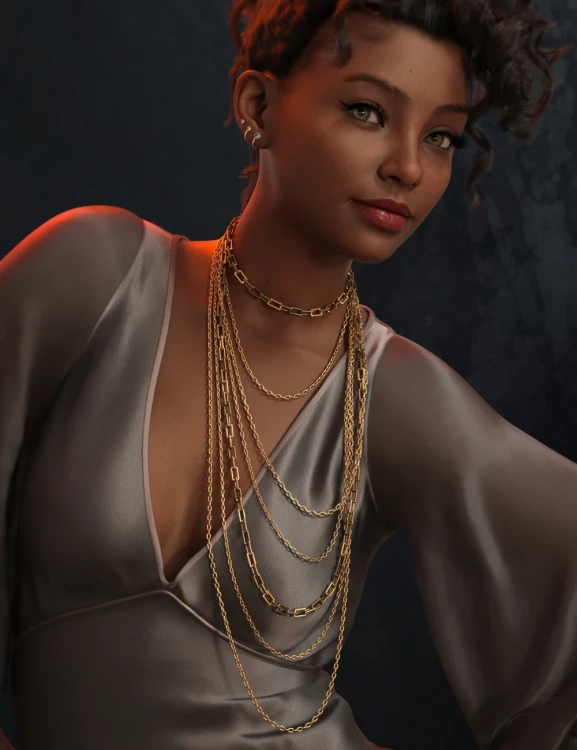 FK dForce Luxe Chains for Genesis 8, 8.1 and 9 Volume 1 › daz studio