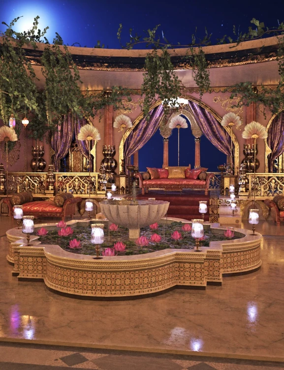 XI Arabian Palace Courtyard › daz studio
