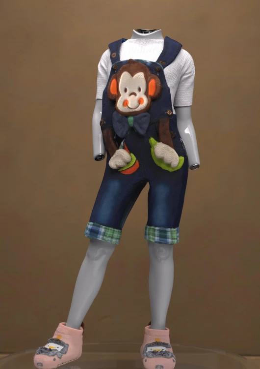 Monkey Overall Outfit for Genesis 9 › daz studio
